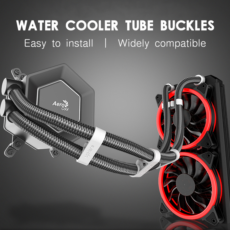 Plastic Pipe Clip - Jumpeak универсальный компьютерный охладитель воды, трубка,