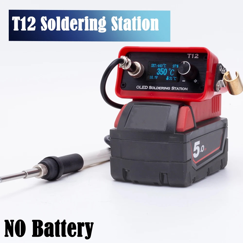 Milwaukee Drill M12 Fuel - OLED T12 Беспроводная паяльная станция Электрический