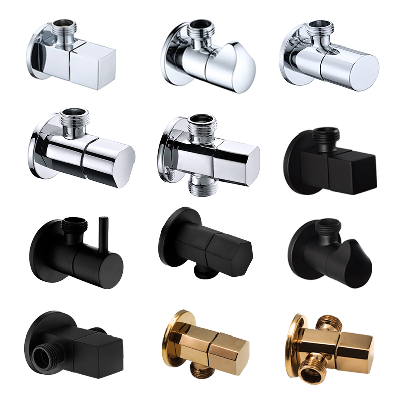 Toilet Fill Valve - Латунный угловой кран с хромированным, черным