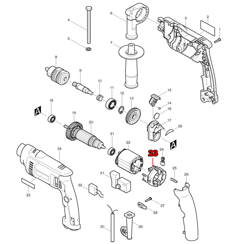 Держатель щетки, замена для Ma – обзор и цена Makita Drill Hp1640