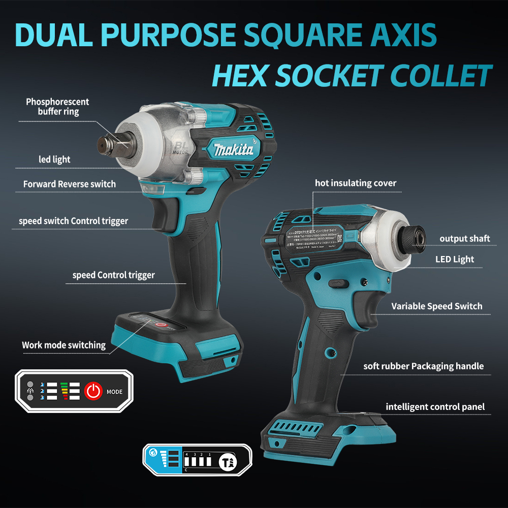 Аккумуляторный ударный гайкове – обзор и цена Makita Drill Dtw300