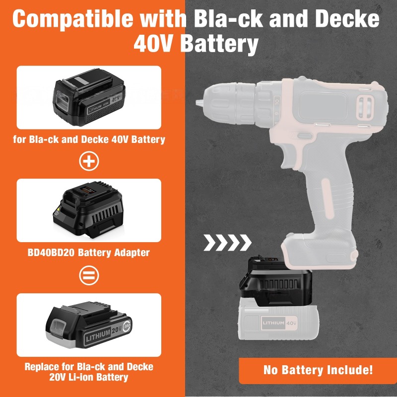 Адаптер для аккумулятора HAKSI – обзор и цена Black+Decker Tool Cordless