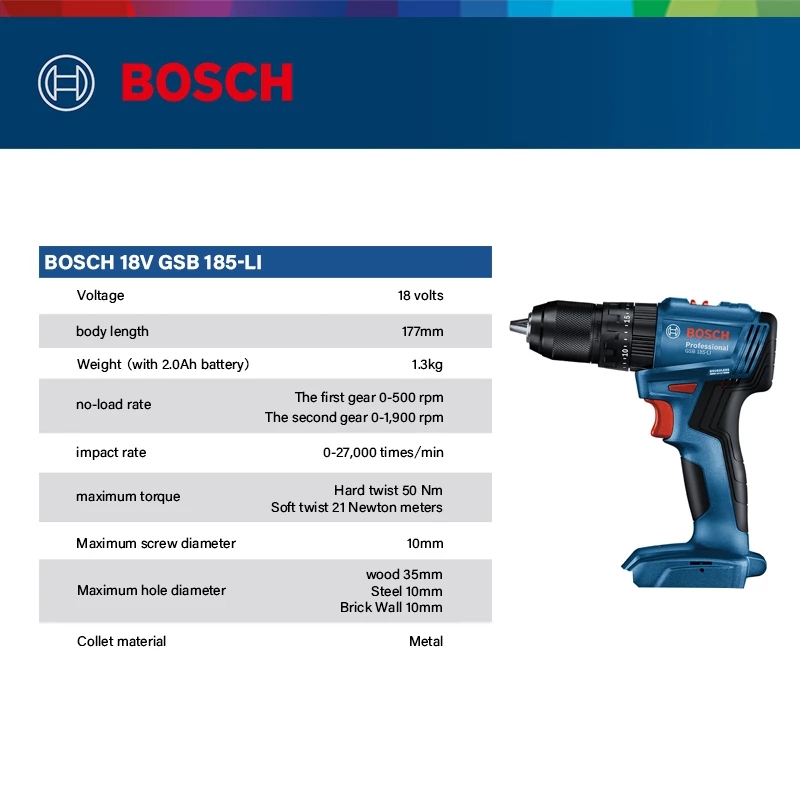 Бесщеточная аккумуляторная уда – обзор и цена Bosch Drill Gsb 18V
