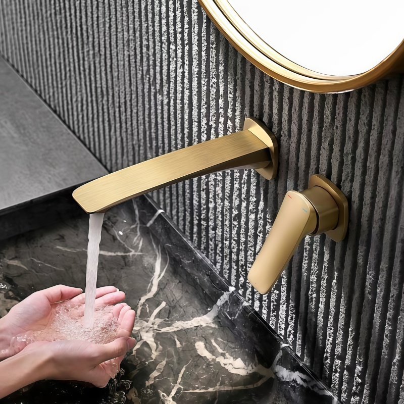 Золотой скрытый смеситель для  – обзор и цена Basin Mixer Cartridge