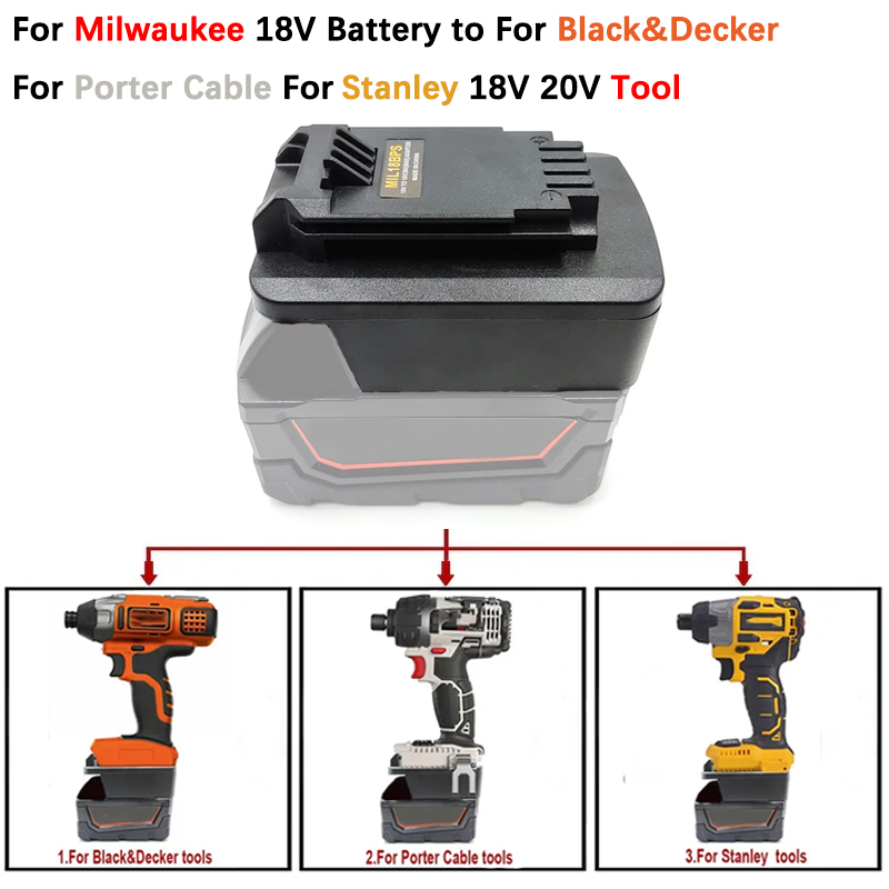 Адаптер батареи MIL18BPS для M – обзор и цена Black+Decker Tool 20V Max