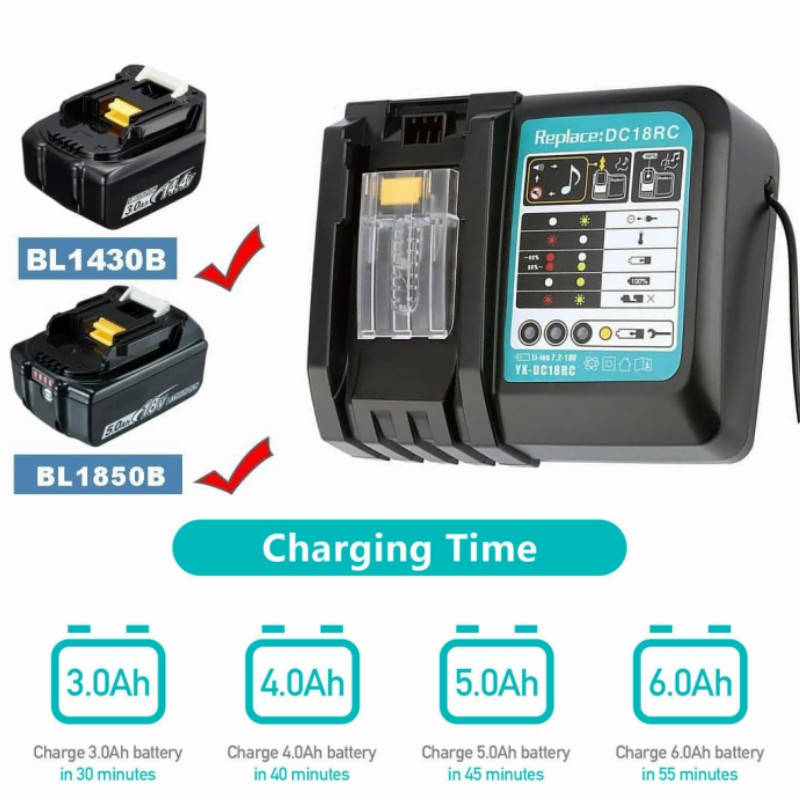 Зарядное устройство DC18RC Li- – обзор и цена Makita Drill Hp1640