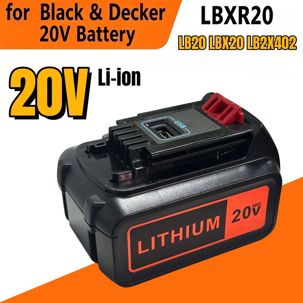 ?️   Аккумулятор 20В 8Ач LBX20 – обзор и цена Black+Decker Tool 20V Max