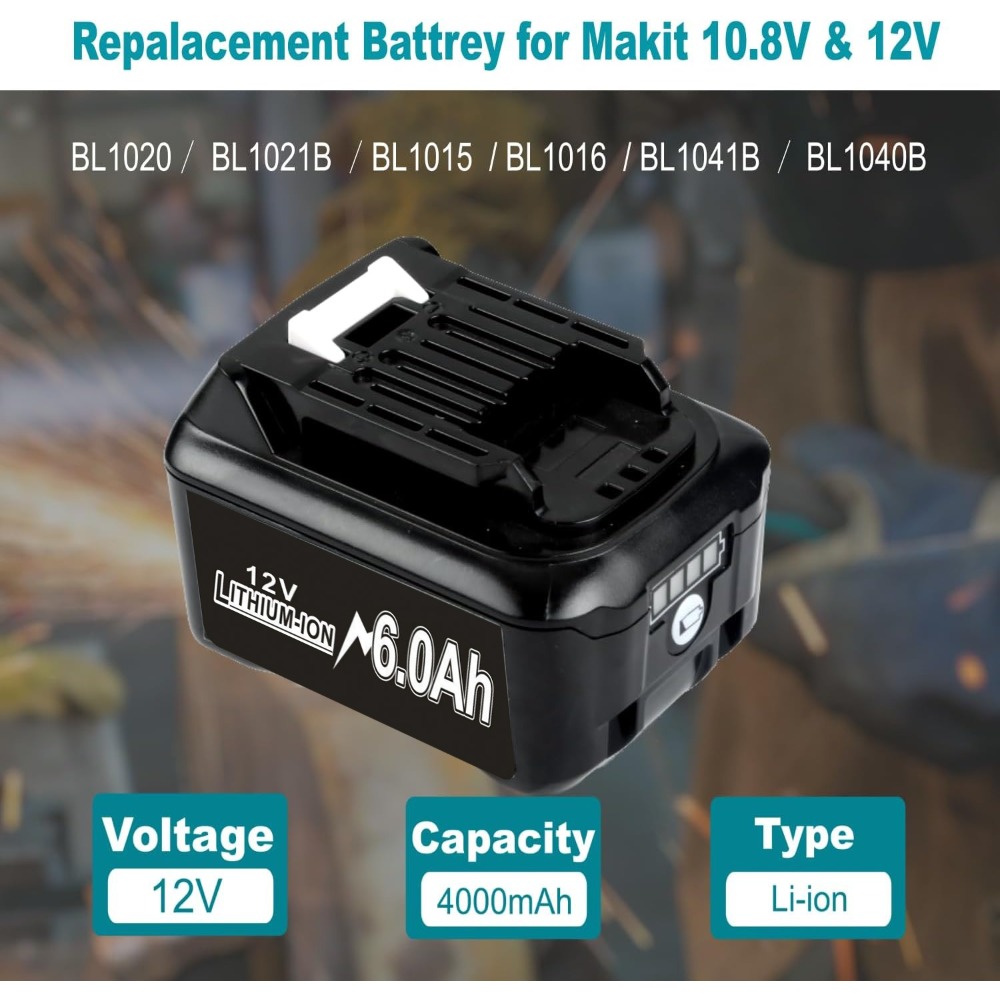 10,8 В, 12 В, 6 А, сменная лит – обзор и цена Makita Drill Hp1640