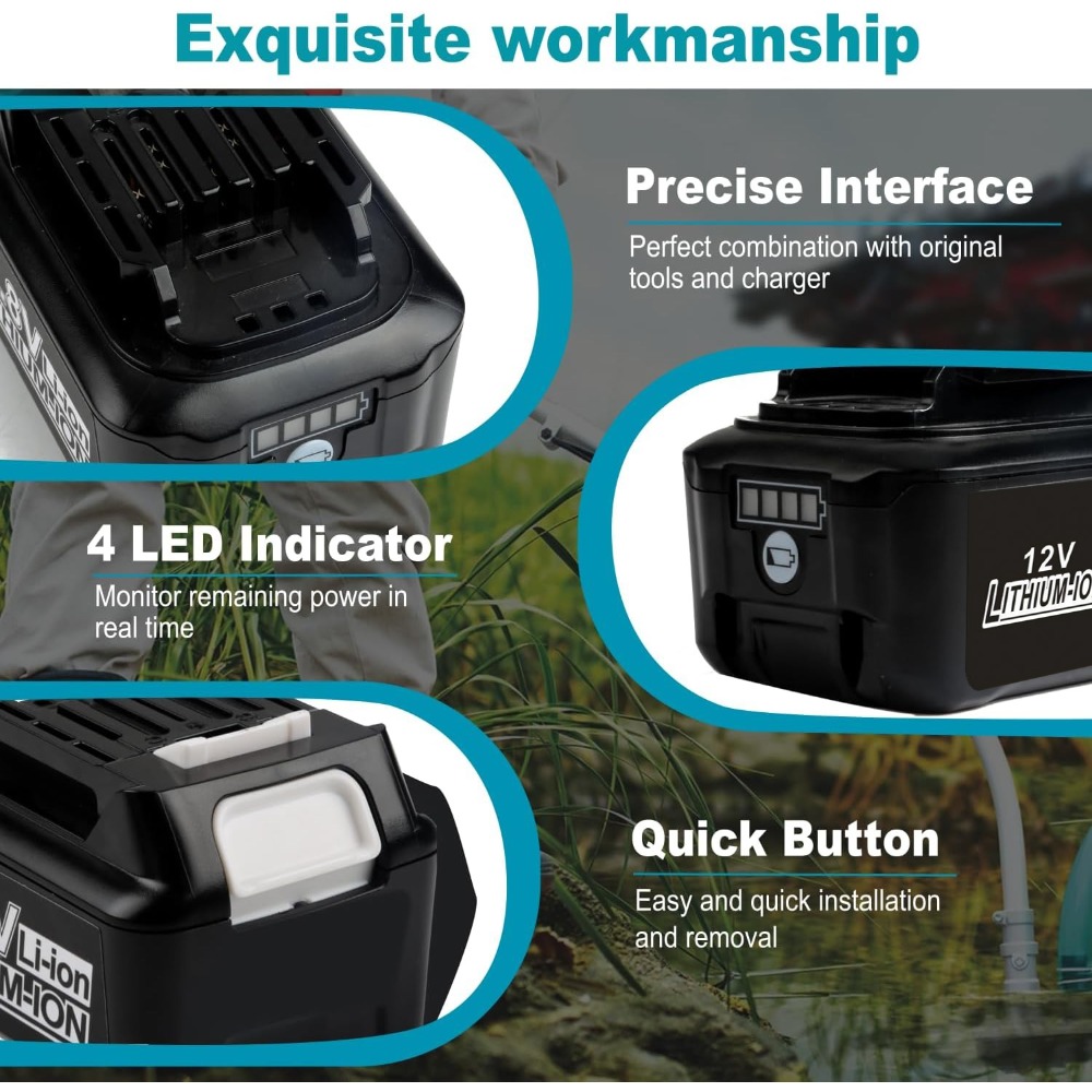 10,8 В, 12 В, 6 А, сменная лит – обзор и цена Makita Drill Hp1640