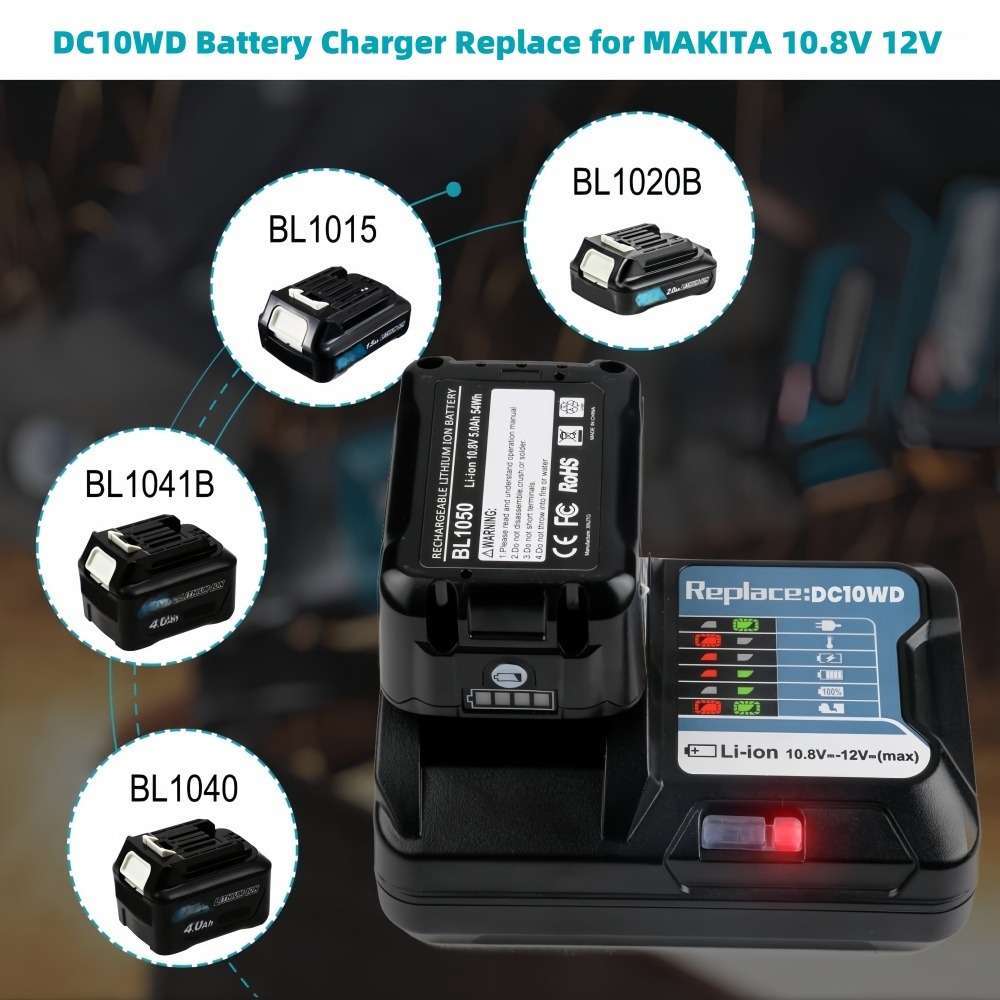 10,8 В, 12 В, 6 А, сменная лит – обзор и цена Makita Drill Hp1640