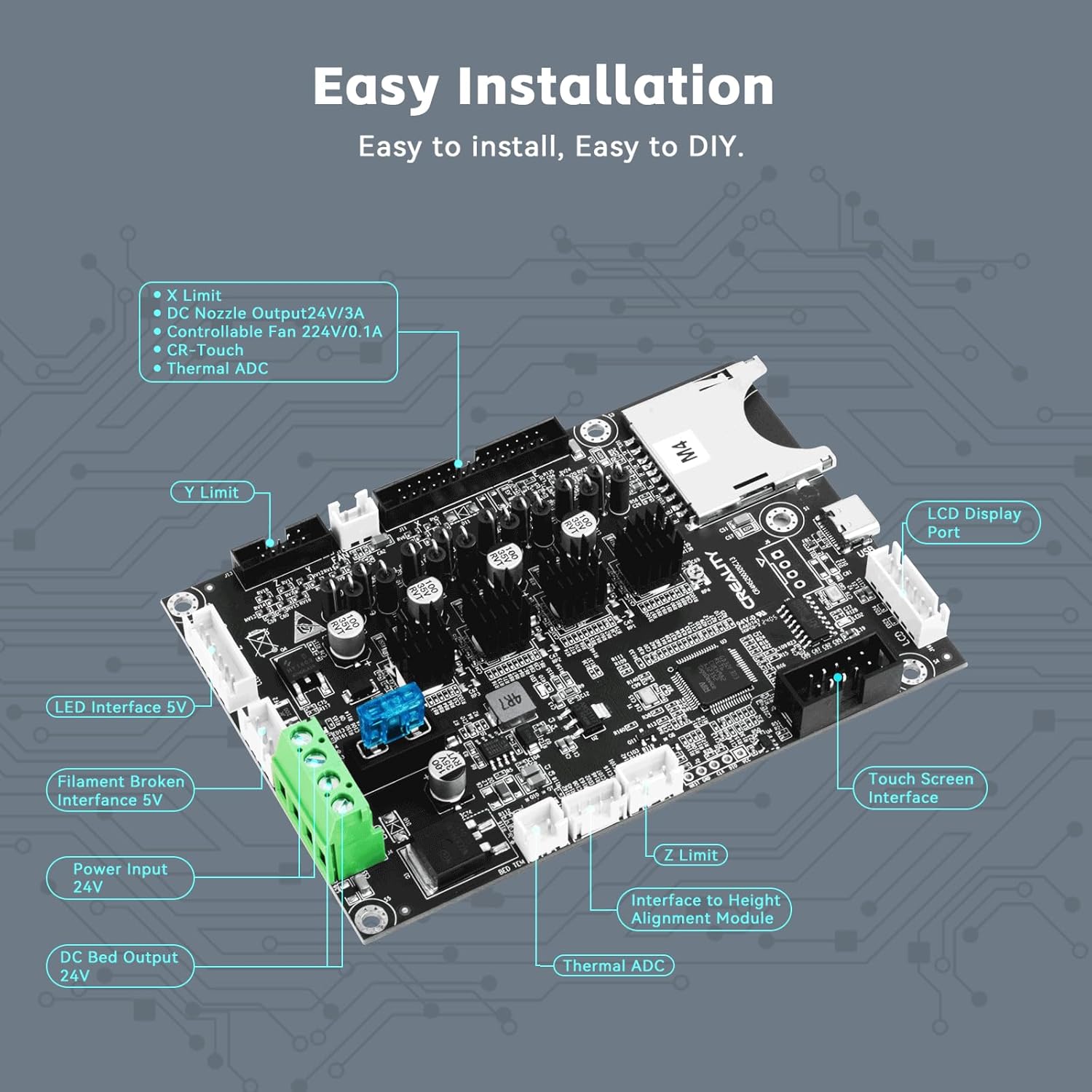 Материнская плата CREALITY End – обзор и цена Creality Printer K1