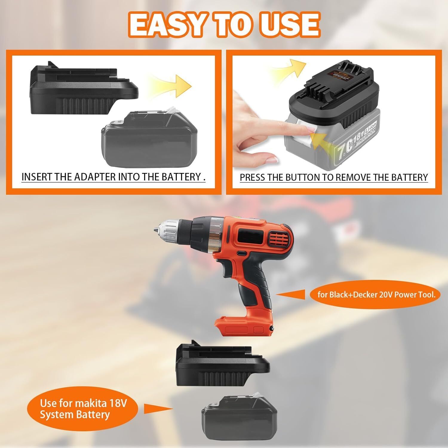 Конвертер для инструментов Mak – обзор и цена Black+Decker Tool Cordless